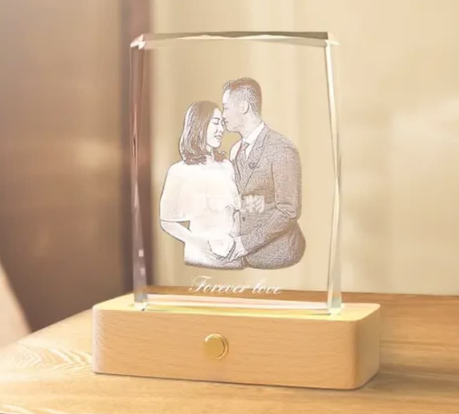 Custom Crystal Chandelier with Wedding and Romance Photos Custom Crystal Chandelier with Wedding and Romance Photos